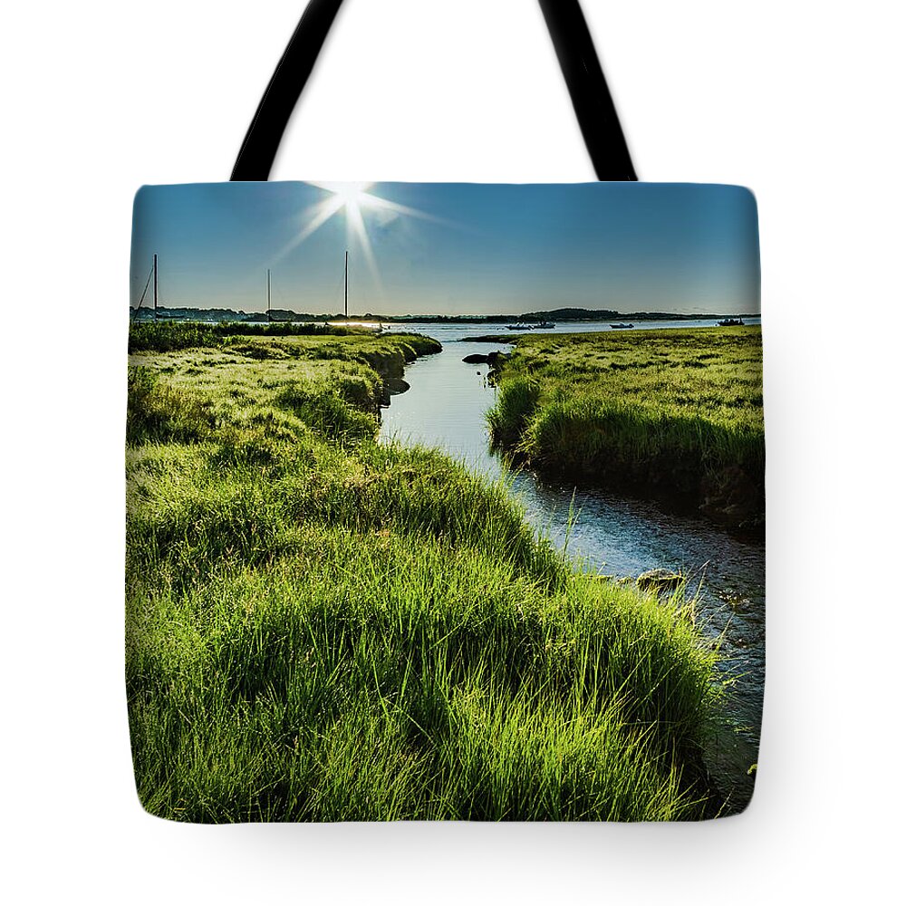Morning Sun Tote Bag featuring the photograph Sunshine Over The Bay by William Bretton
