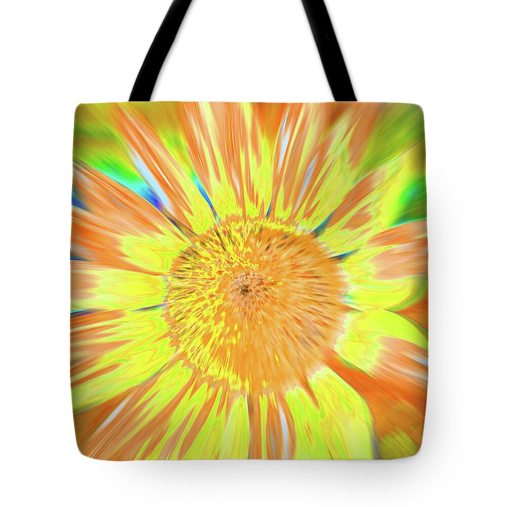 Sunflowers Tote Bag featuring the photograph Sunsoaring by Cris Fulton