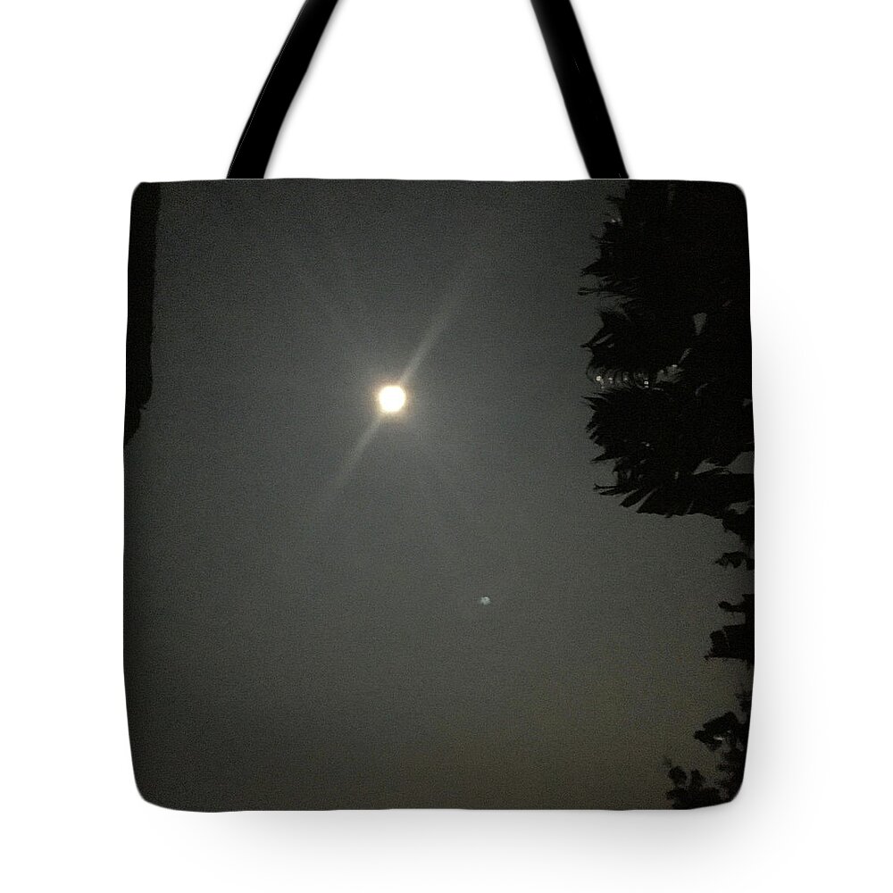 Super Moon Photography Tote Bag featuring the photograph Super Moon 2 by Karen Nicholson