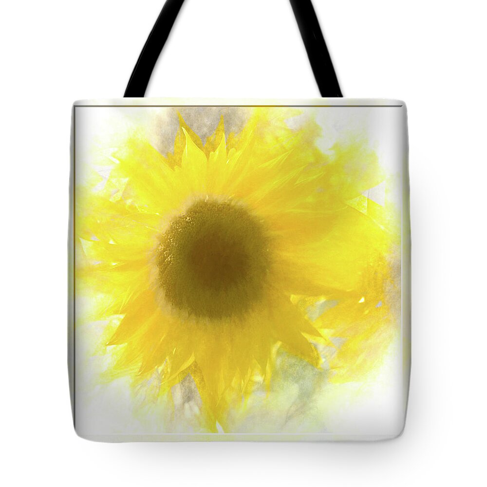 Flower Impressions Tote Bag featuring the photograph Super soft Sunflower by Natalie Rotman Cote