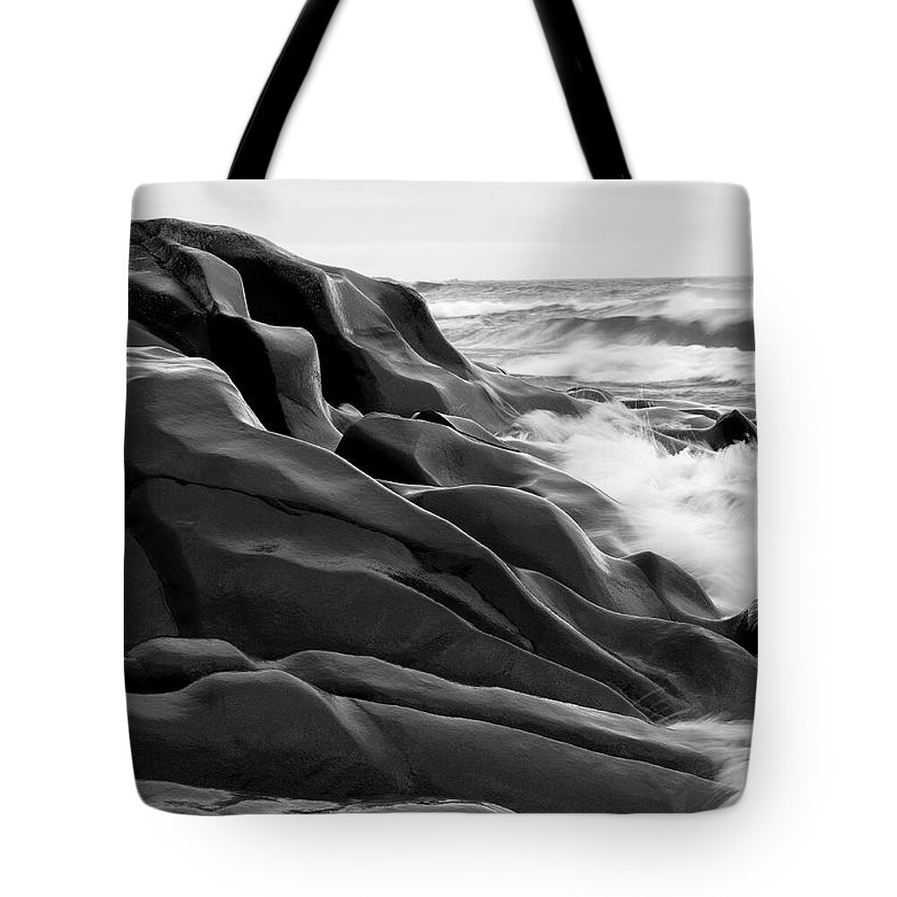 Lake Superior Tote Bag featuring the photograph Superior Edge    by Doug Gibbons