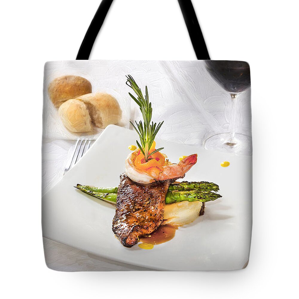 Surf And Turf Tote Bag featuring the photograph Surf and Turf by Rich Franco