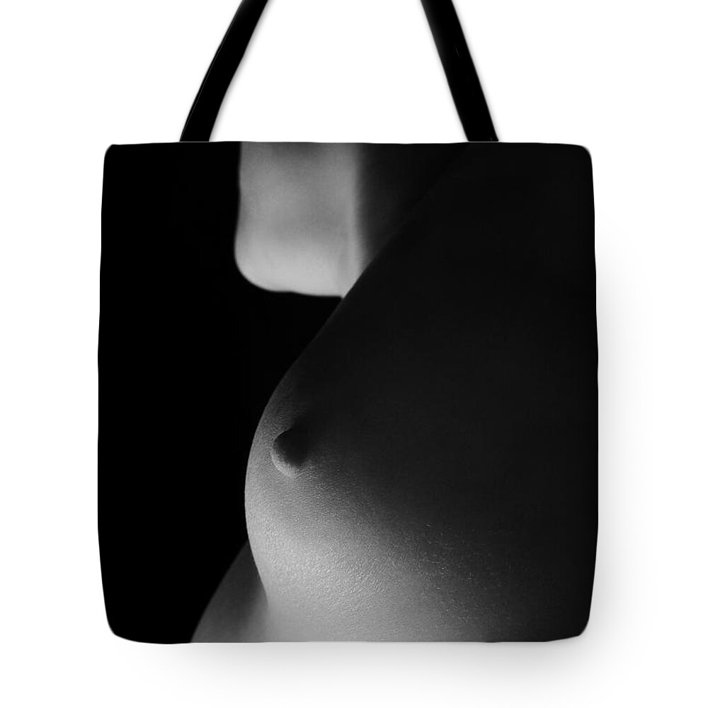 Artistic Photographs Tote Bag featuring the photograph Surface of the moon by Robert WK Clark