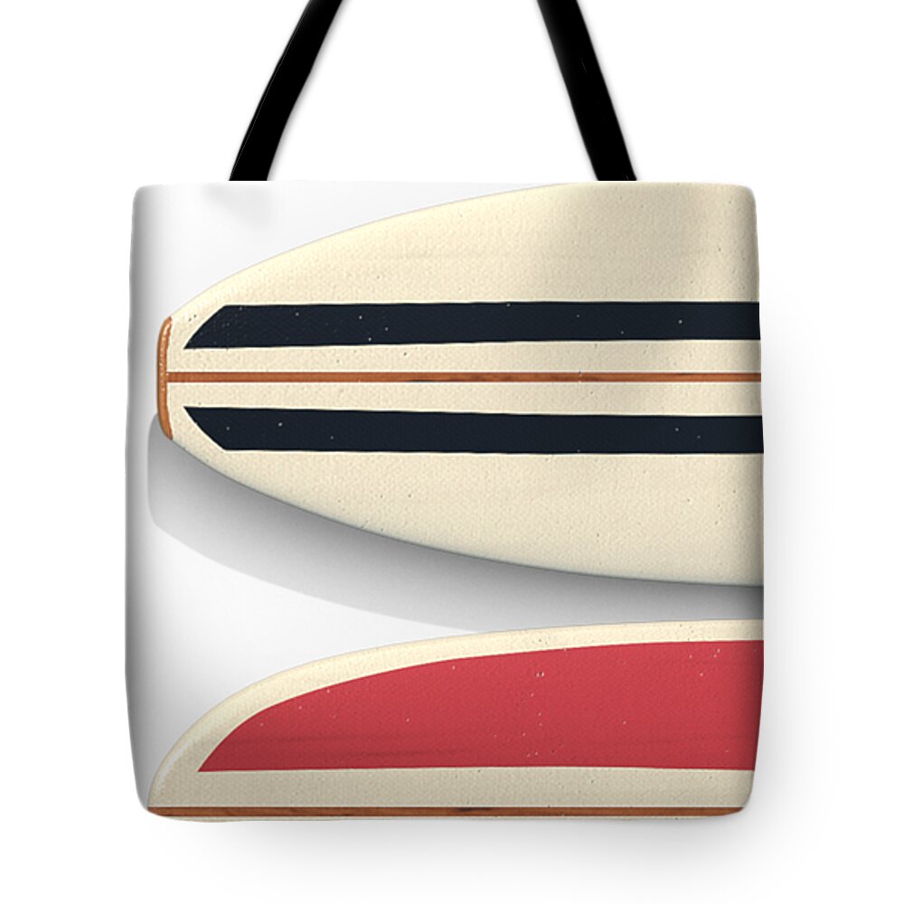 Surf Tote Bag featuring the digital art Surfboards Cell Phone Case by Edward Fielding