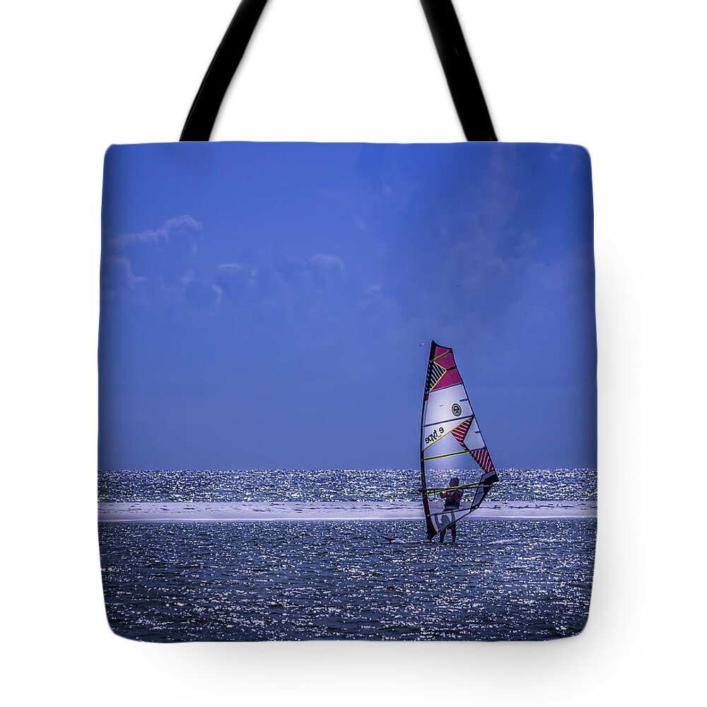 Cove Tote Bag featuring the photograph Surfing The Wind by Marvin Spates