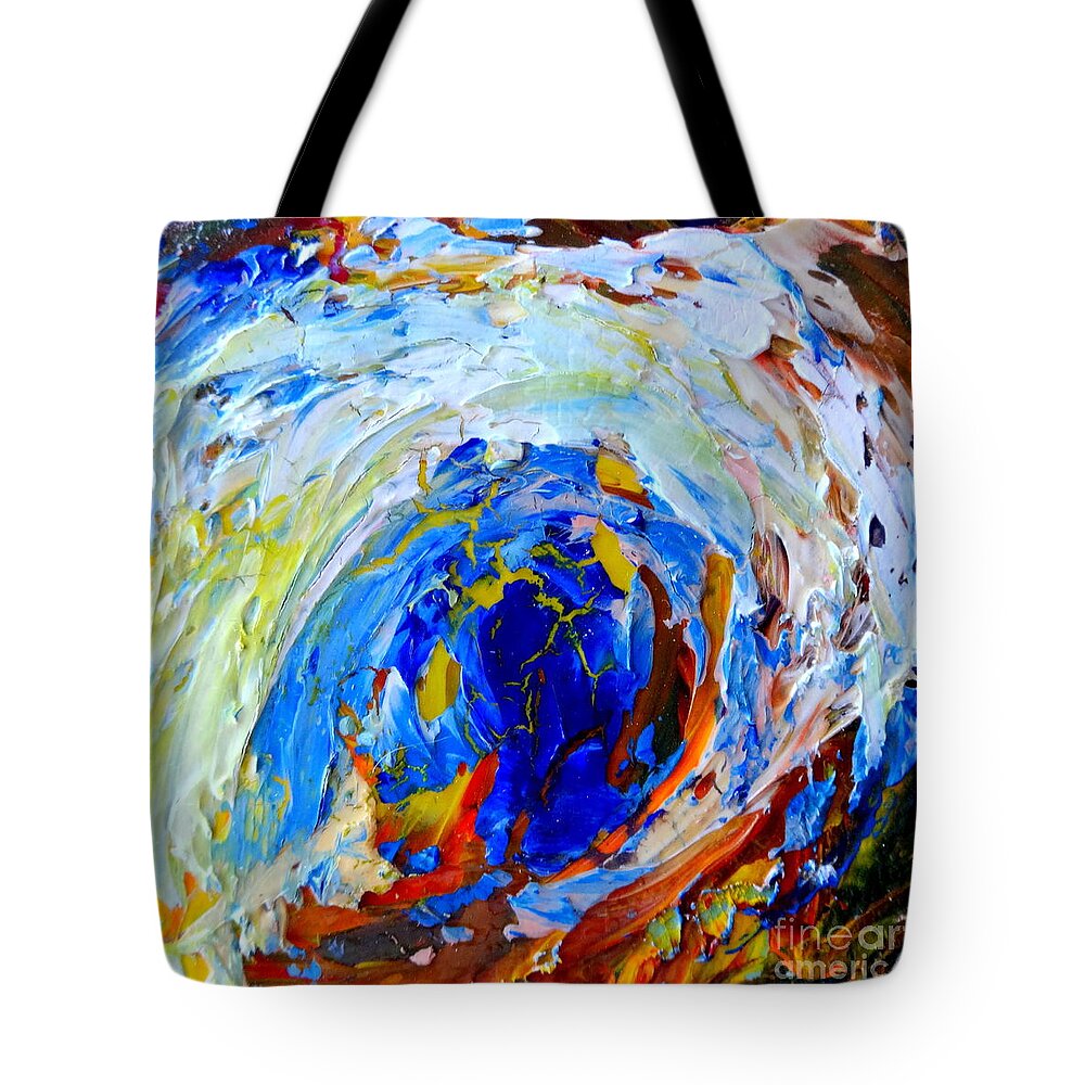 Surf Tote Bag featuring the painting Surge 1 by Fred Wilson