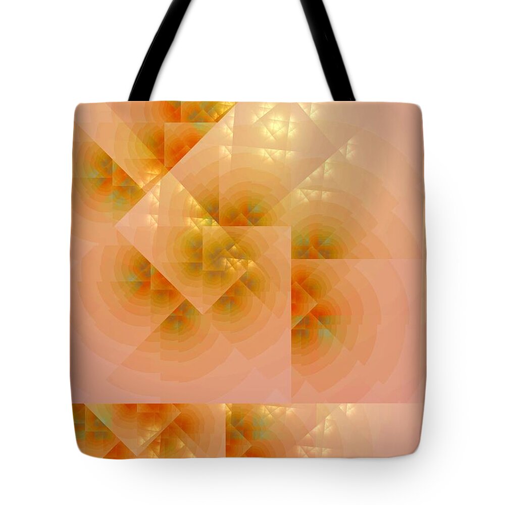 Fractal Tote Bag featuring the digital art Surreal Skylight by Richard Ortolano