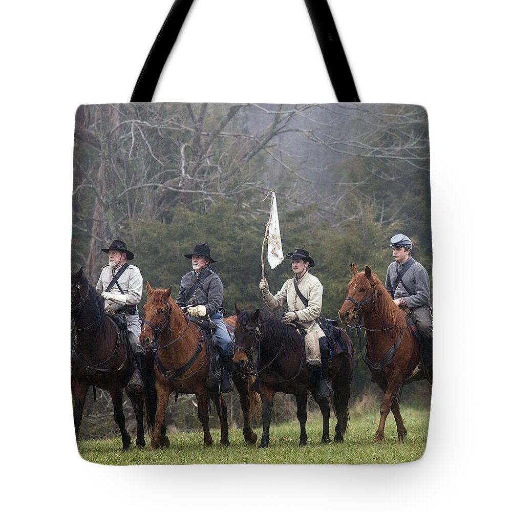 Appomattox Tote Bag featuring the photograph Surrender by Alan Raasch