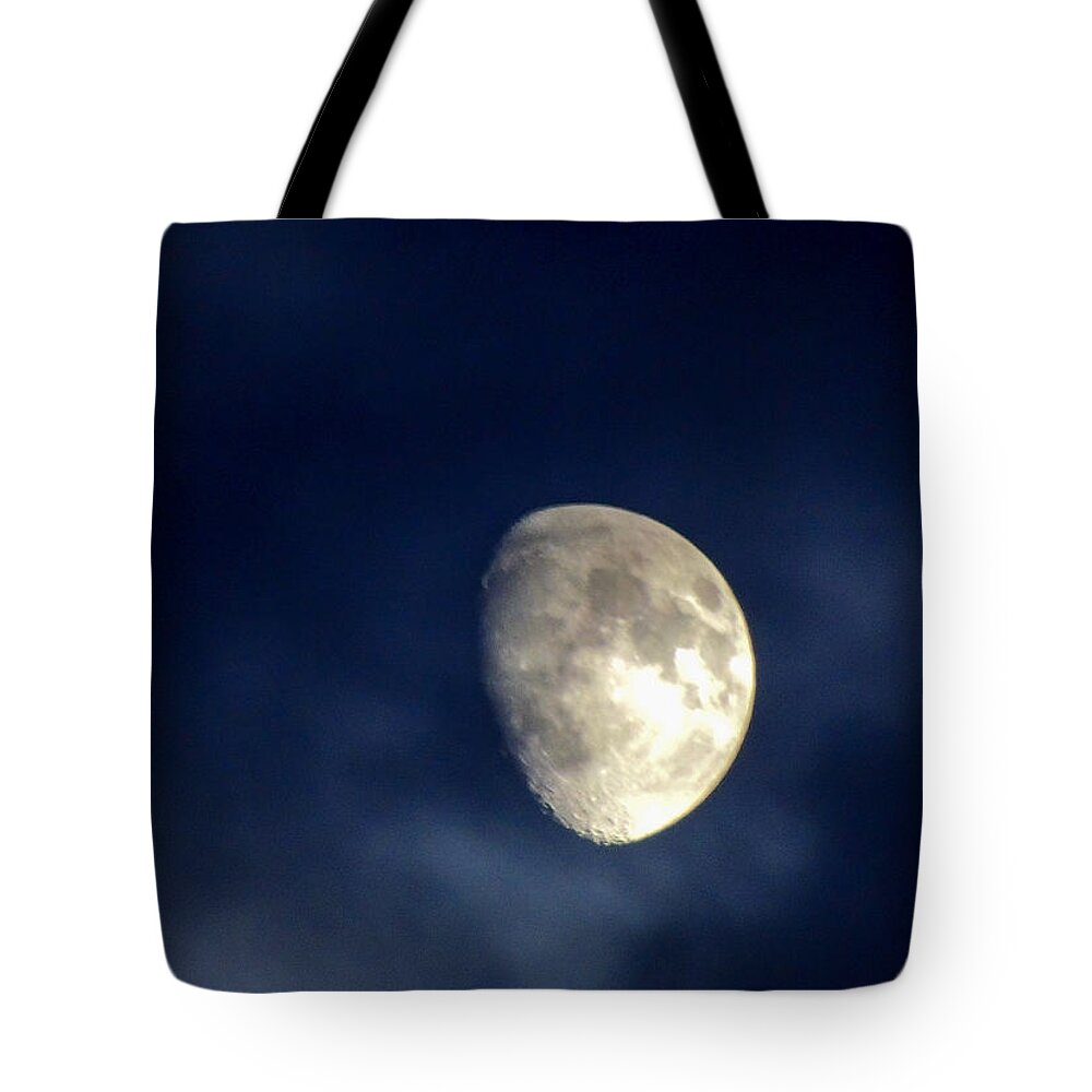 Luna Tote Bag featuring the photograph Suspended by Glenn Feron