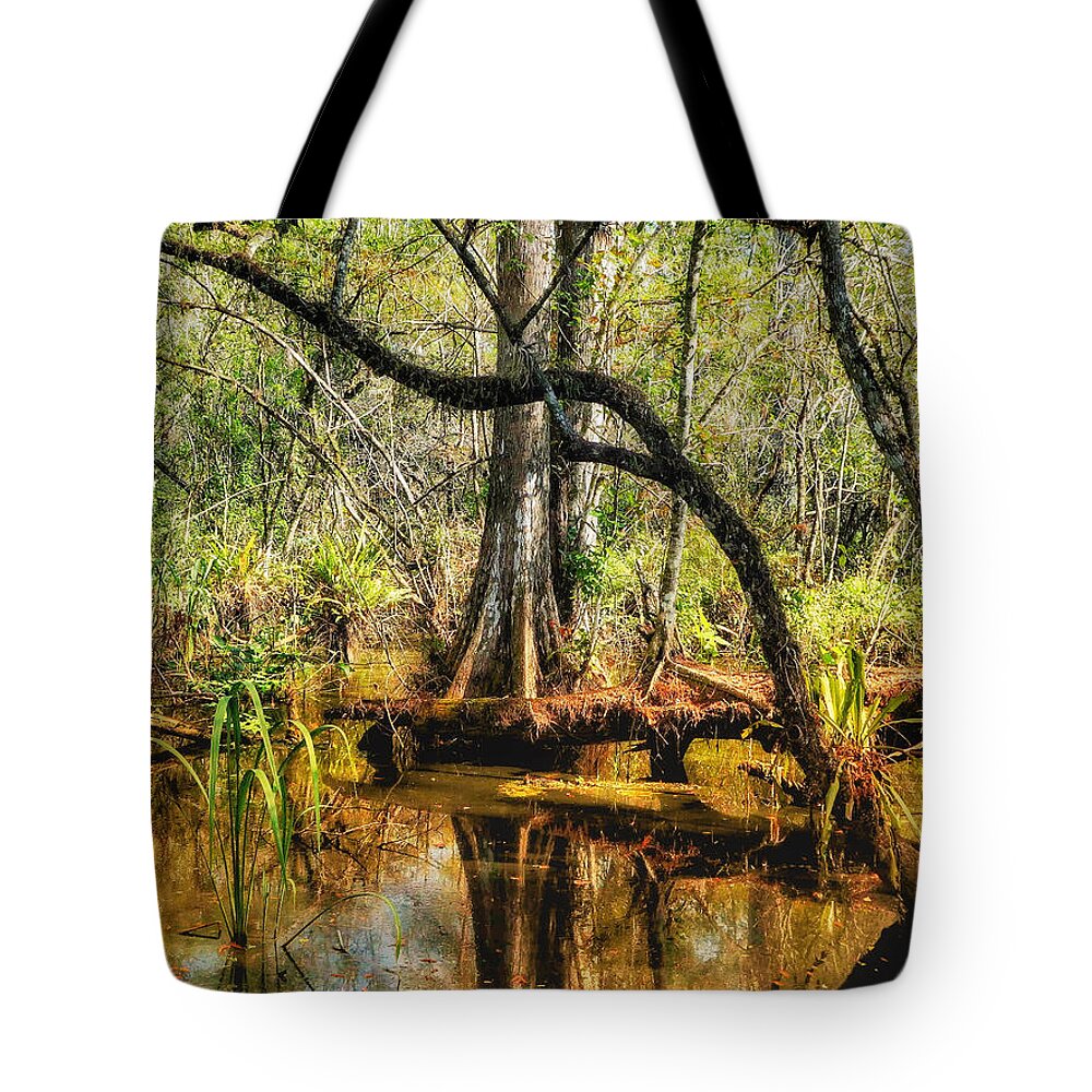 Alligators Tote Bag featuring the photograph Swamp Life II by Kathi Isserman