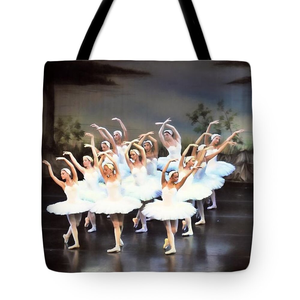 Ballet Tote Bag featuring the photograph Swan Lake 2 by Bill Howard