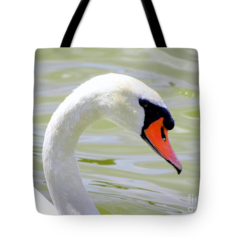 Swan Tote Bag featuring the photograph Swan Profile by Terri Mills