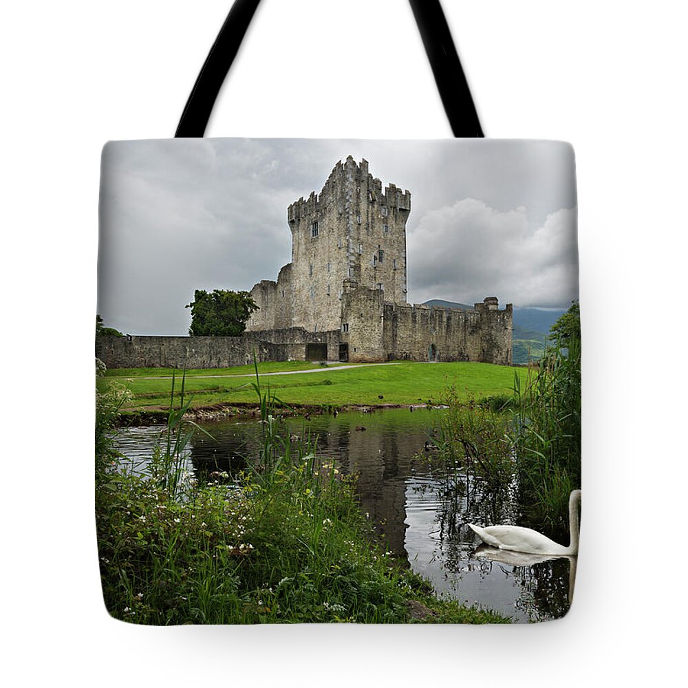 Ireland Tote Bag featuring the photograph Swan's Lake by Dan McGeorge