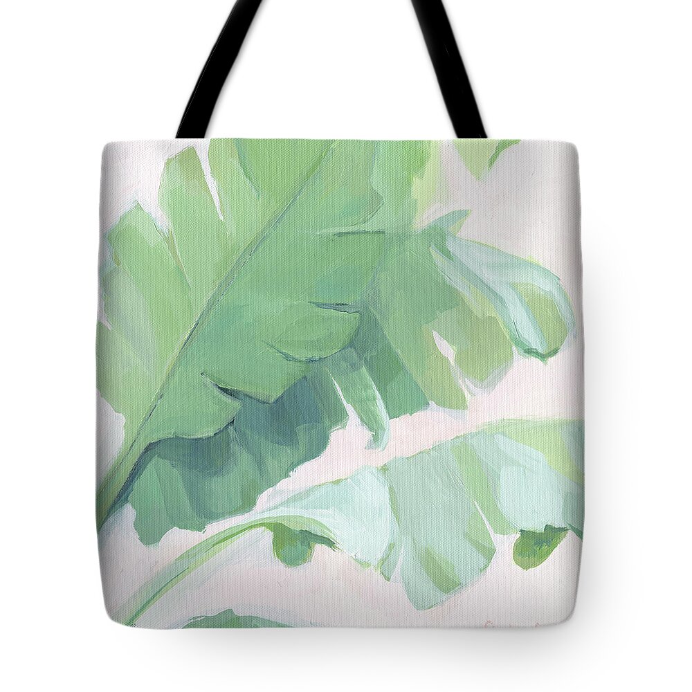 Palm Tote Bag featuring the painting Sway by Stephie Jones