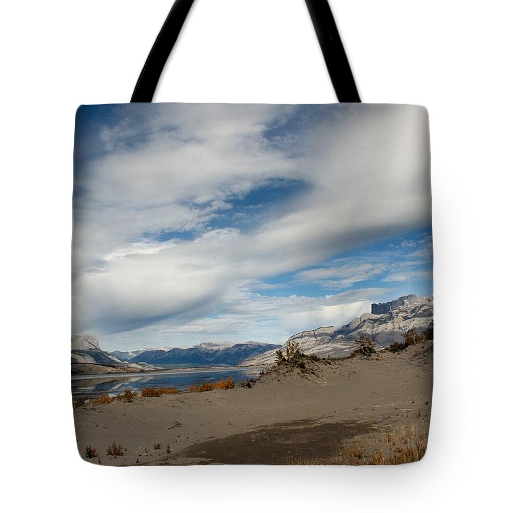 Landscape Tote Bag featuring the photograph Sweeping skyscape by Doris Potter