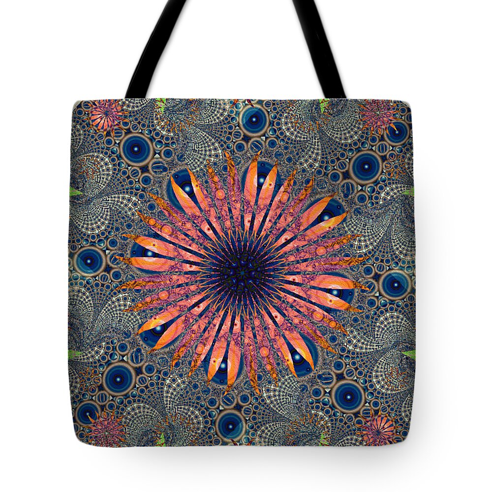 Best Modern Art Tote Bag featuring the digital art Sweet Daisy Chain by Jim Pavelle
