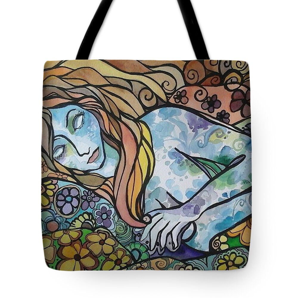 Comfort Tote Bag featuring the painting Sweet Dreams by Claudia Cole Meek