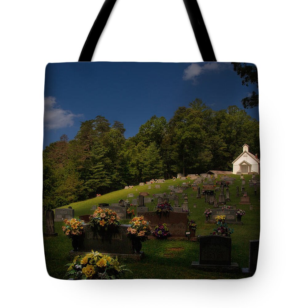Landscape Photo Tote Bag featuring the photograph Sweet Little Church by Mary Buck