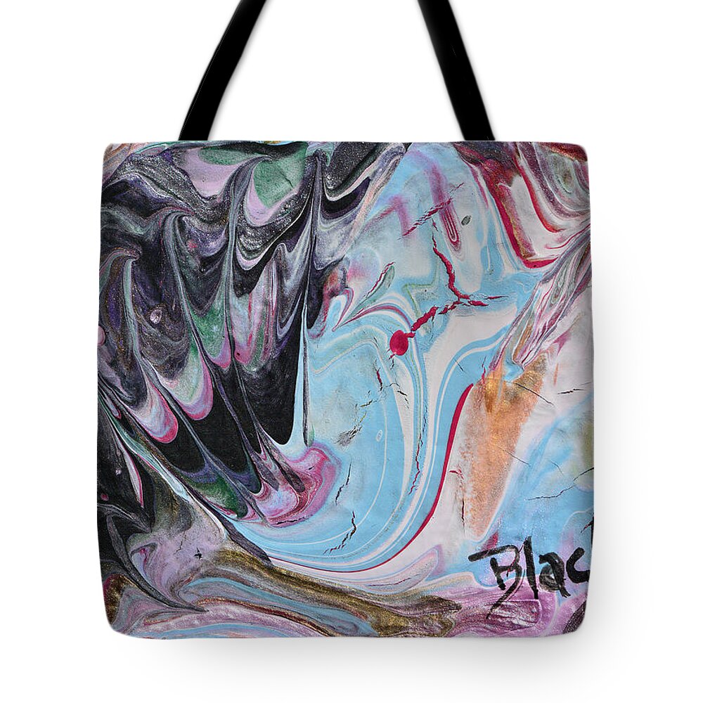 Modern Tote Bag featuring the painting Swordfish Breaching by Donna Blackhall