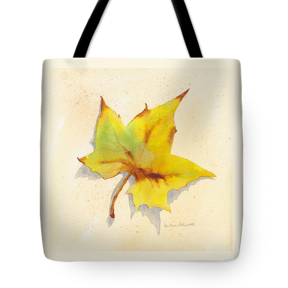 Sycamore Leaf #2 Tote Bag by Delena Ashworth