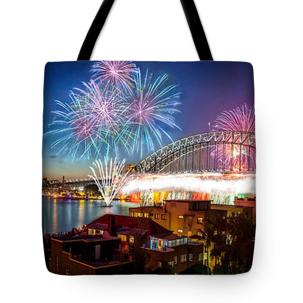 Sydney Tote Bag featuring the photograph Sydney Sparkles by Az Jackson