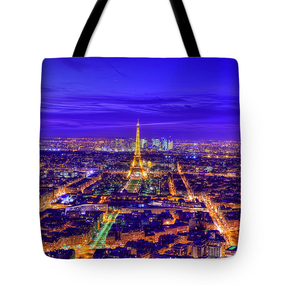 Paris Tote Bag featuring the photograph Symphony In Blue by Midori Chan