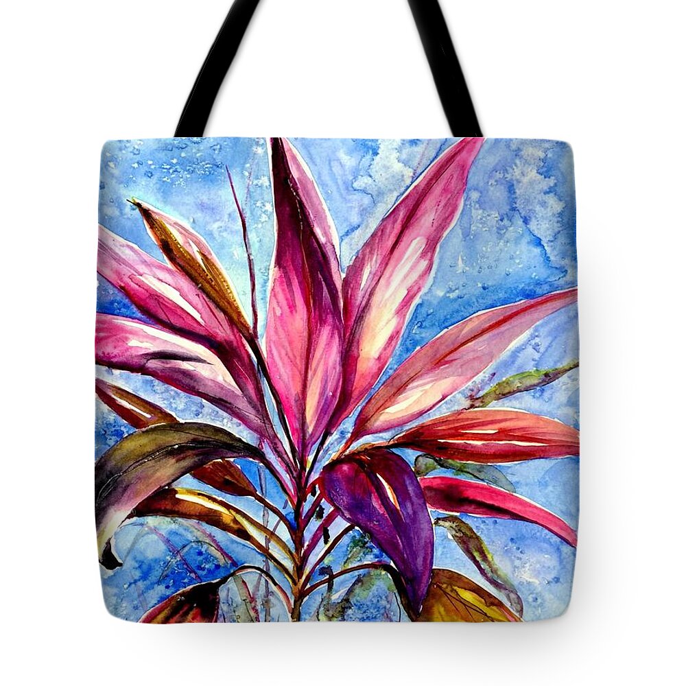 Red Leaves Tote Bag featuring the painting Symphony of red by Katerina Kovatcheva