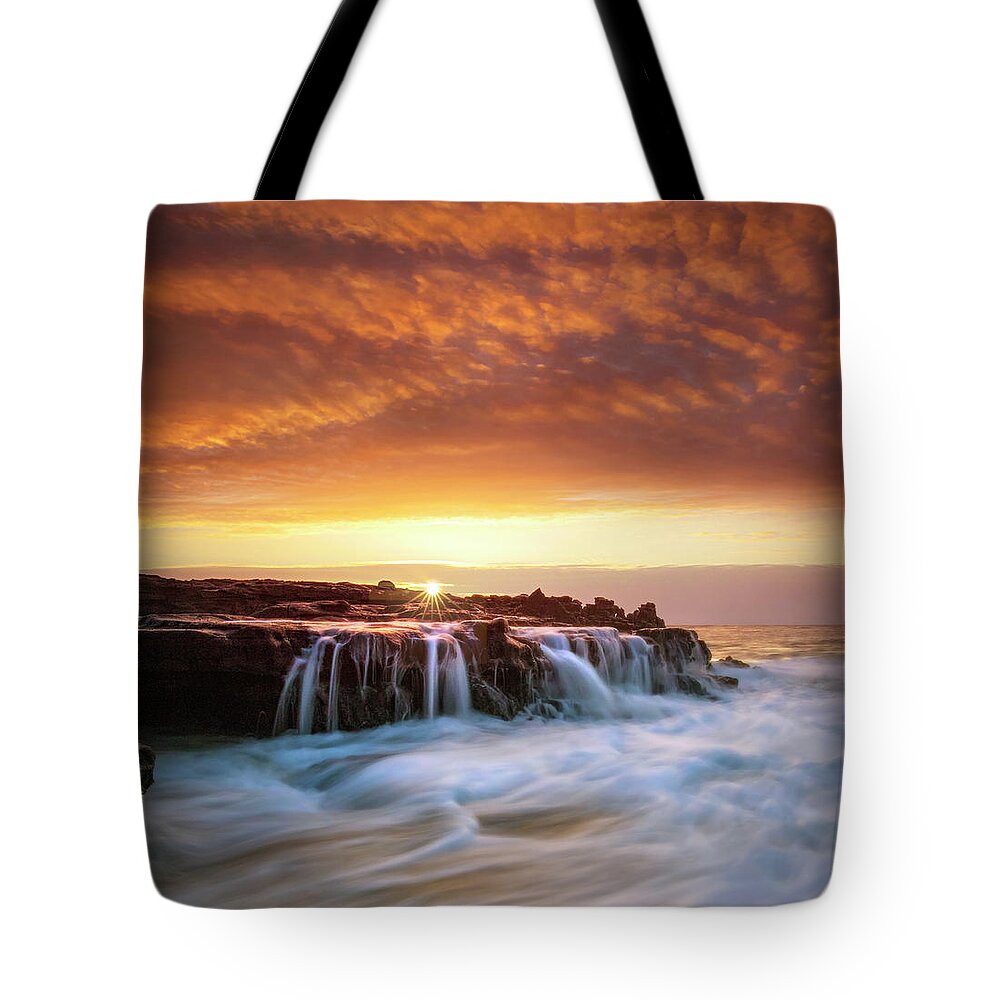  Tote Bag featuring the photograph Symphony Of The Sky and Sea by Micah Roemmling