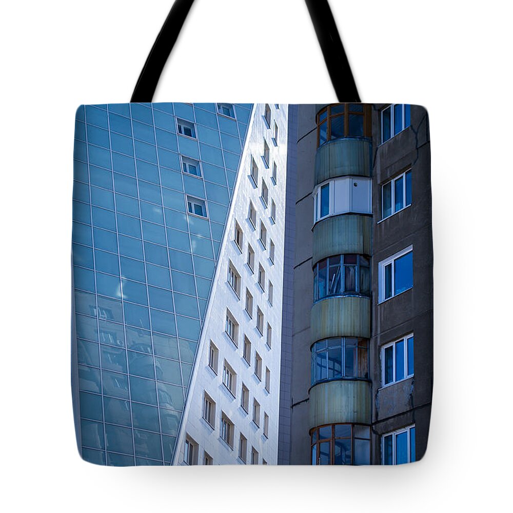 Abode Tote Bag featuring the photograph Synergy Between Old and New Apartments by John Williams