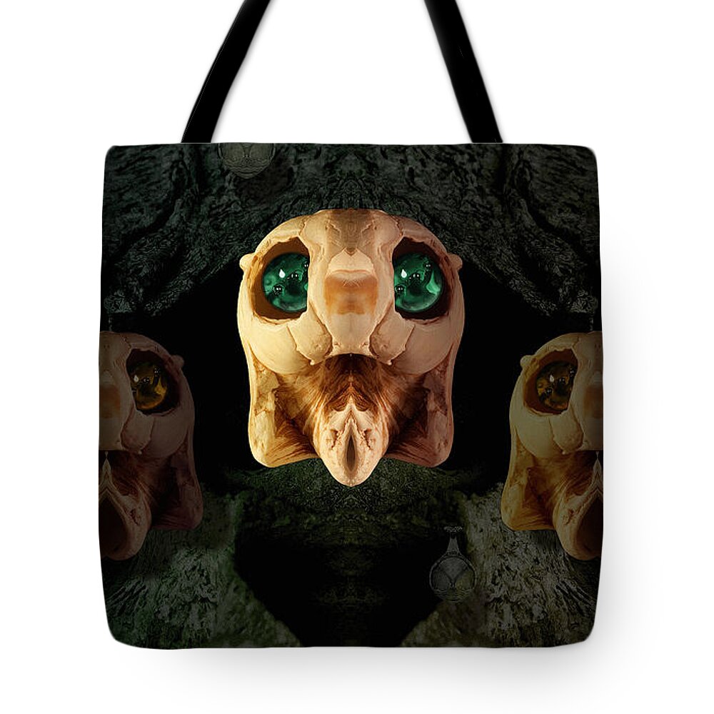 Alien Tote Bag featuring the photograph System Seven by WB Johnston