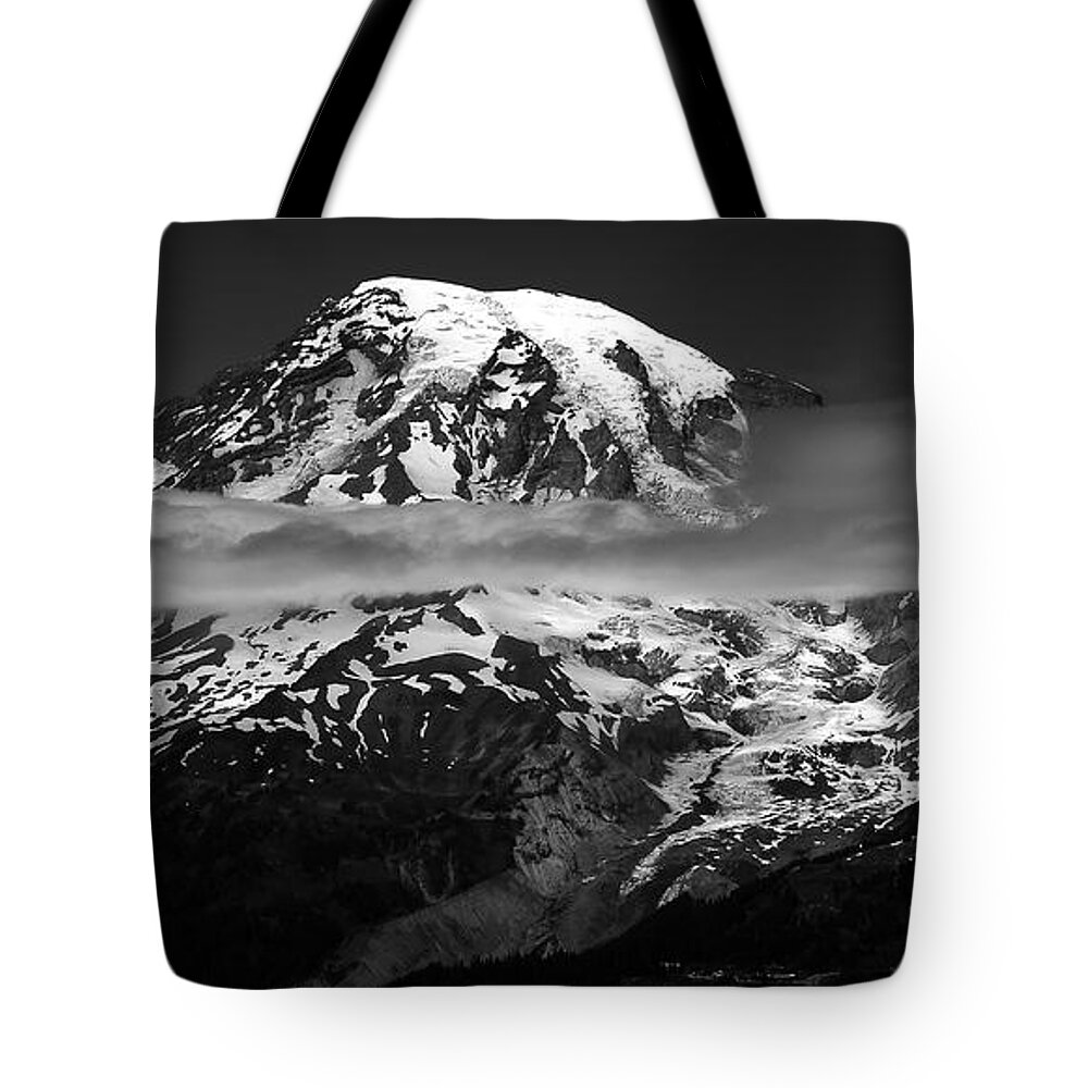 Fine Art Photography Tote Bag featuring the photograph Tahoma by David Lee Thompson