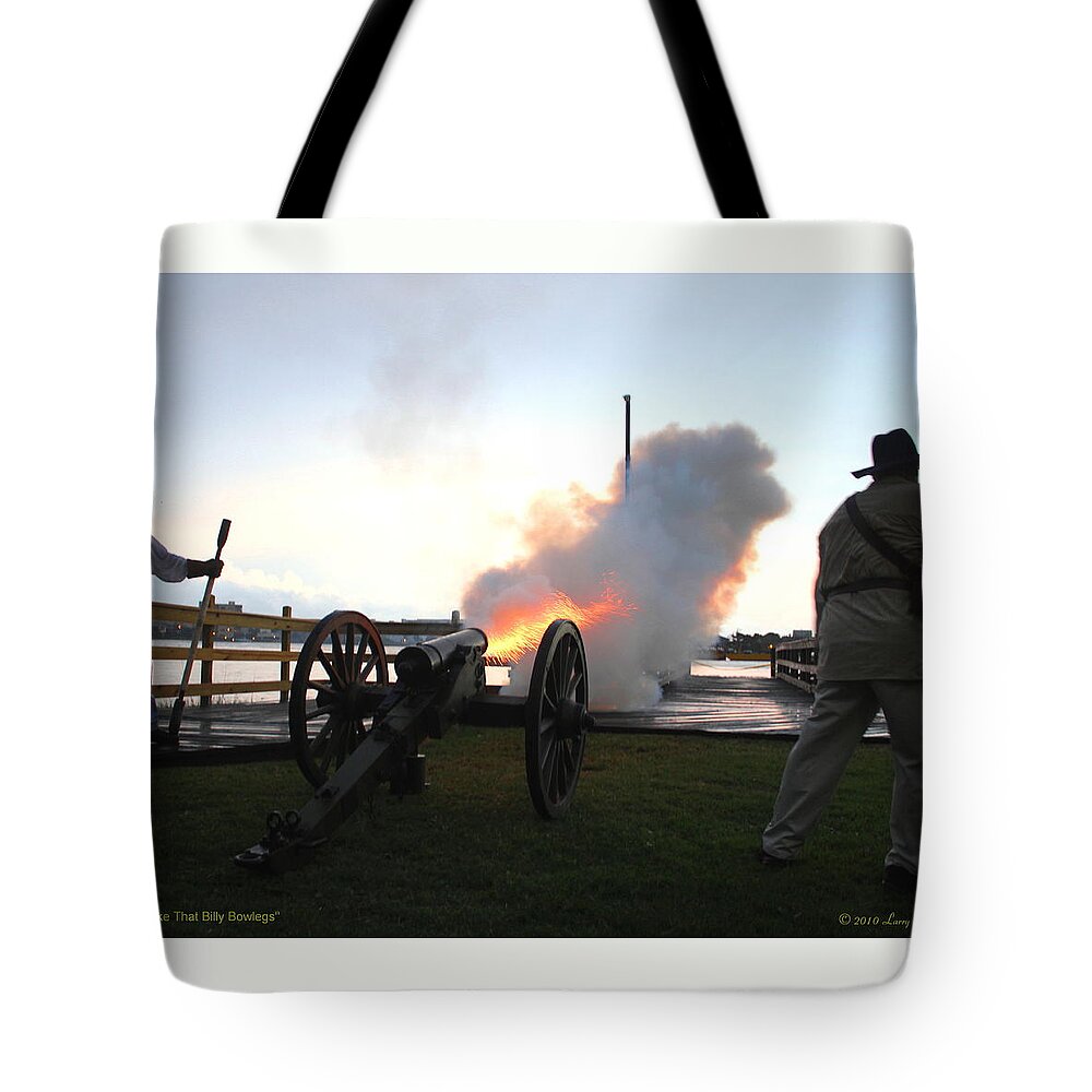 Pirate Tote Bag featuring the photograph Take That Billy Bowlegs by Larry Beat