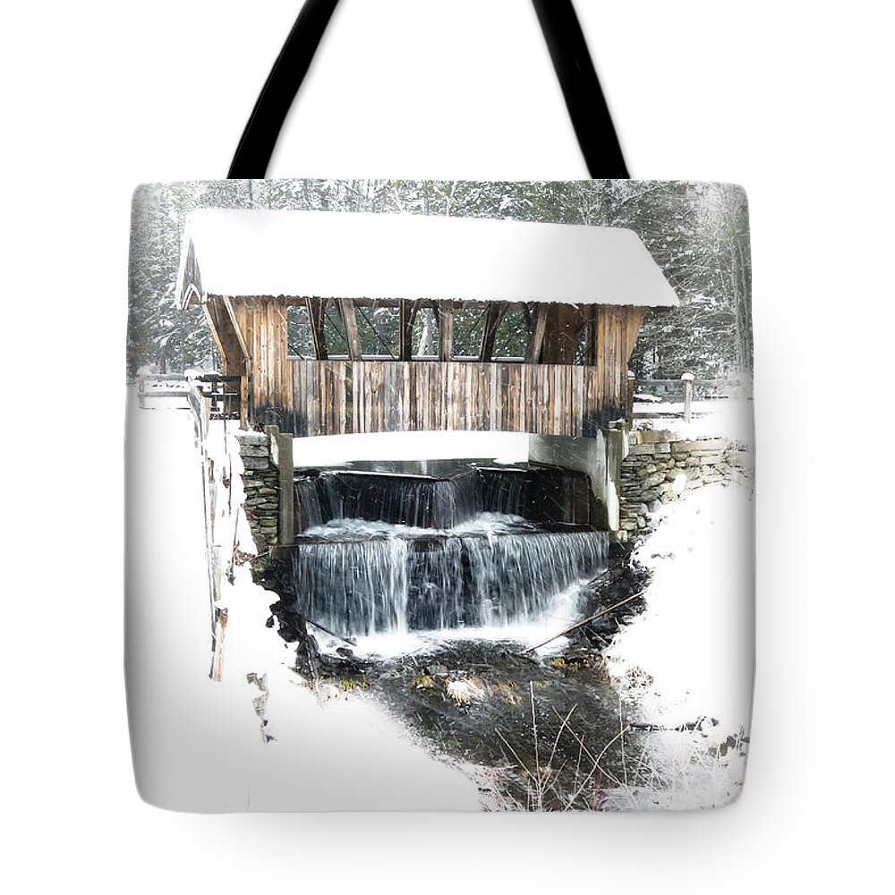 Wooden Bridge Tote Bag featuring the photograph Take the A Bridge by Jeff Cooper