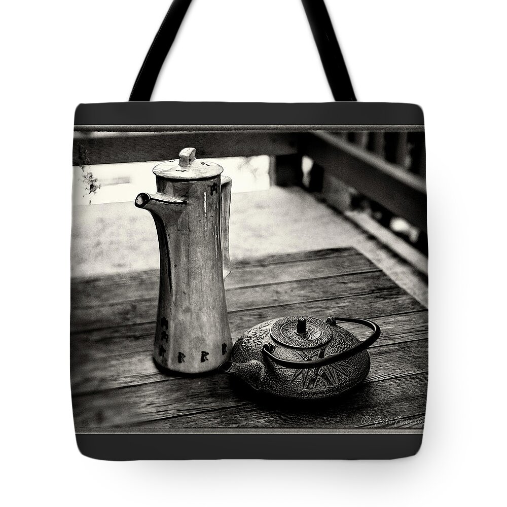 Juxtaposition Tote Bag featuring the photograph Tall and Small by Alexander Fedin