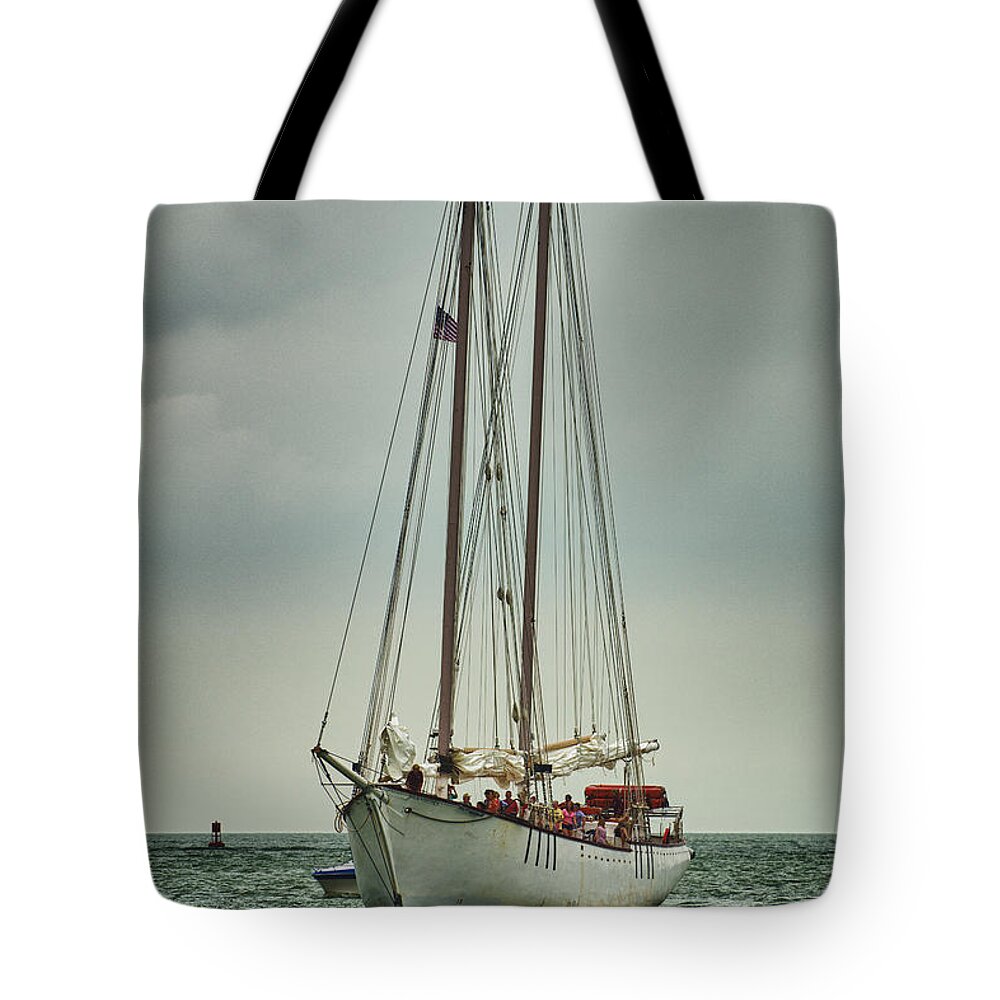 Tall Ships Tote Bag featuring the photograph Tall Ships Lake Erie by Kevin Cable