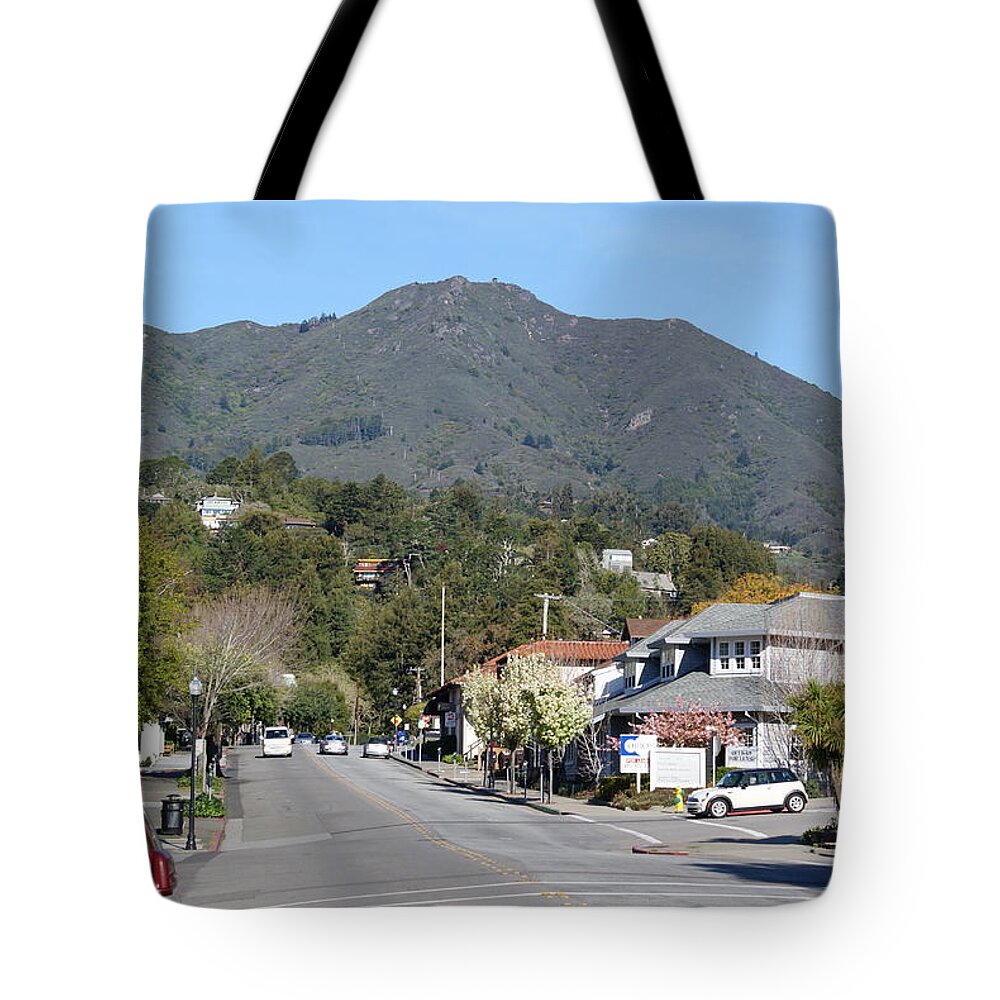 Mount Tamalpais Tote Bag featuring the photograph Tamalpais from Mill Valley by Ben Upham III
