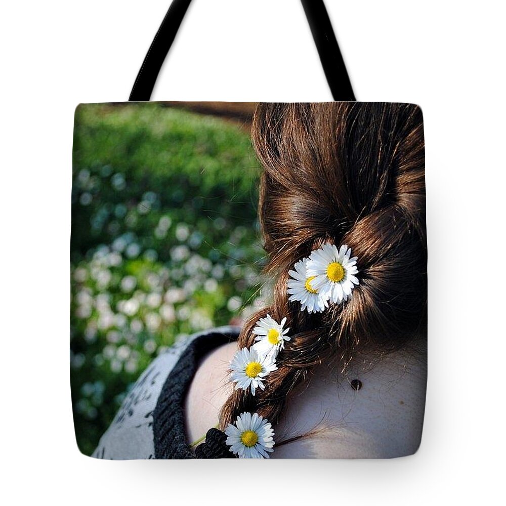 Braid Tote Bag featuring the photograph Tangled by Lidia Trifonova
