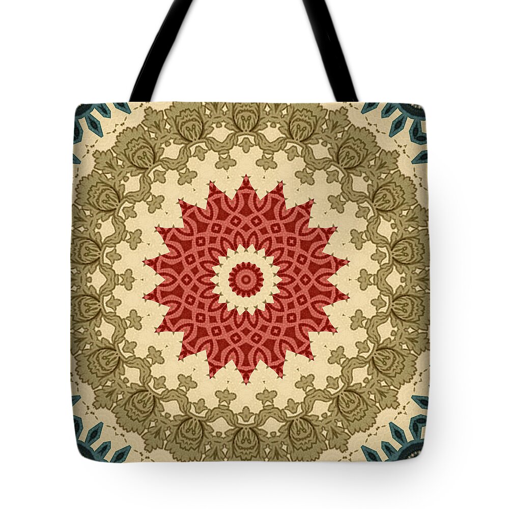 Tapestry Tote Bag featuring the digital art Tapestry 3 by Lynn Evenson