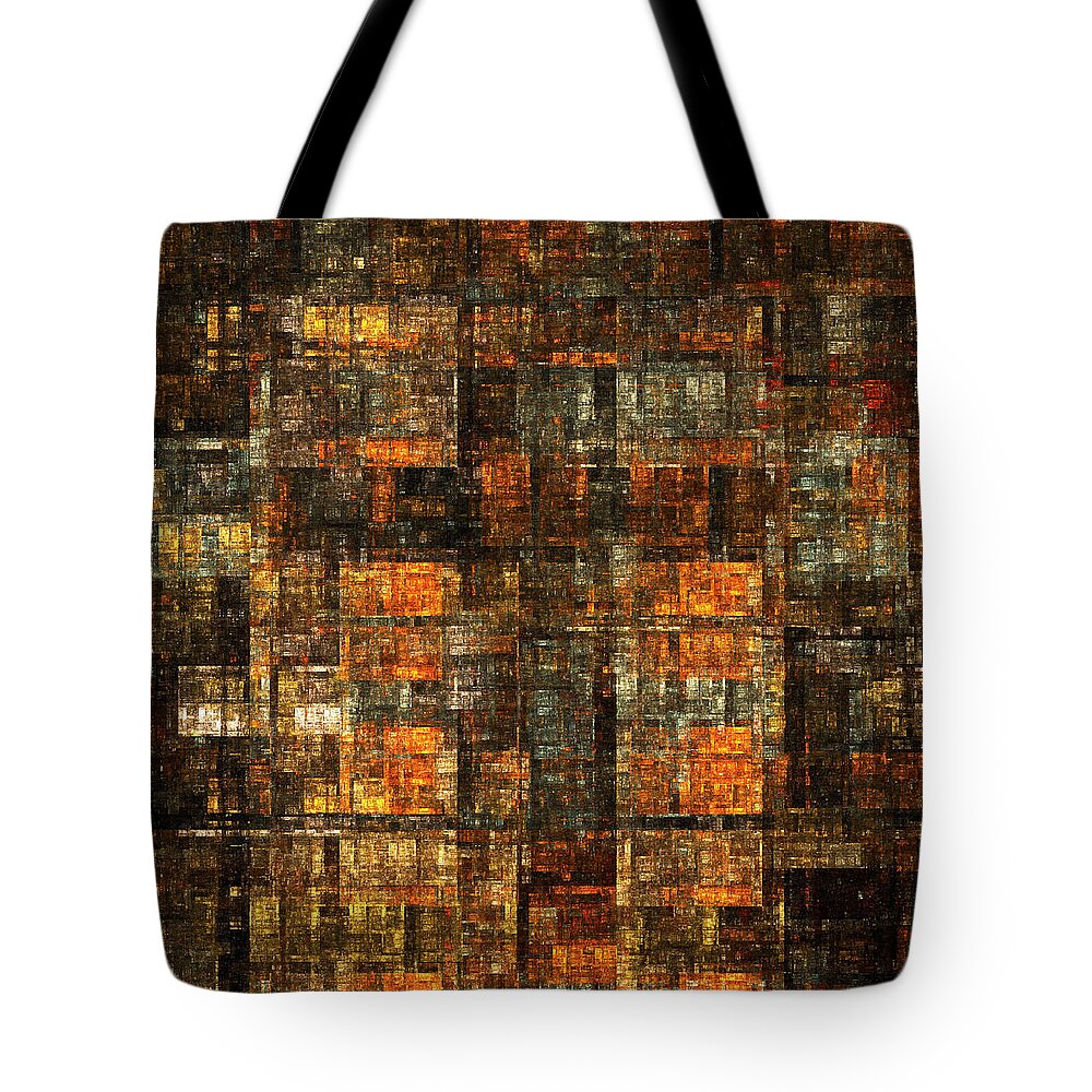 Fractal Tote Bag featuring the digital art Tapestry of Tenaments by Richard Ortolano