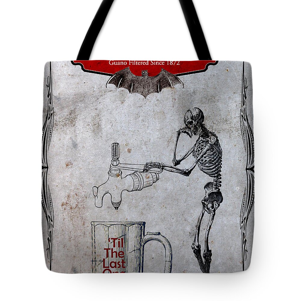 Ale Tote Bag featuring the digital art Tapped Out Ale by Greg Sharpe