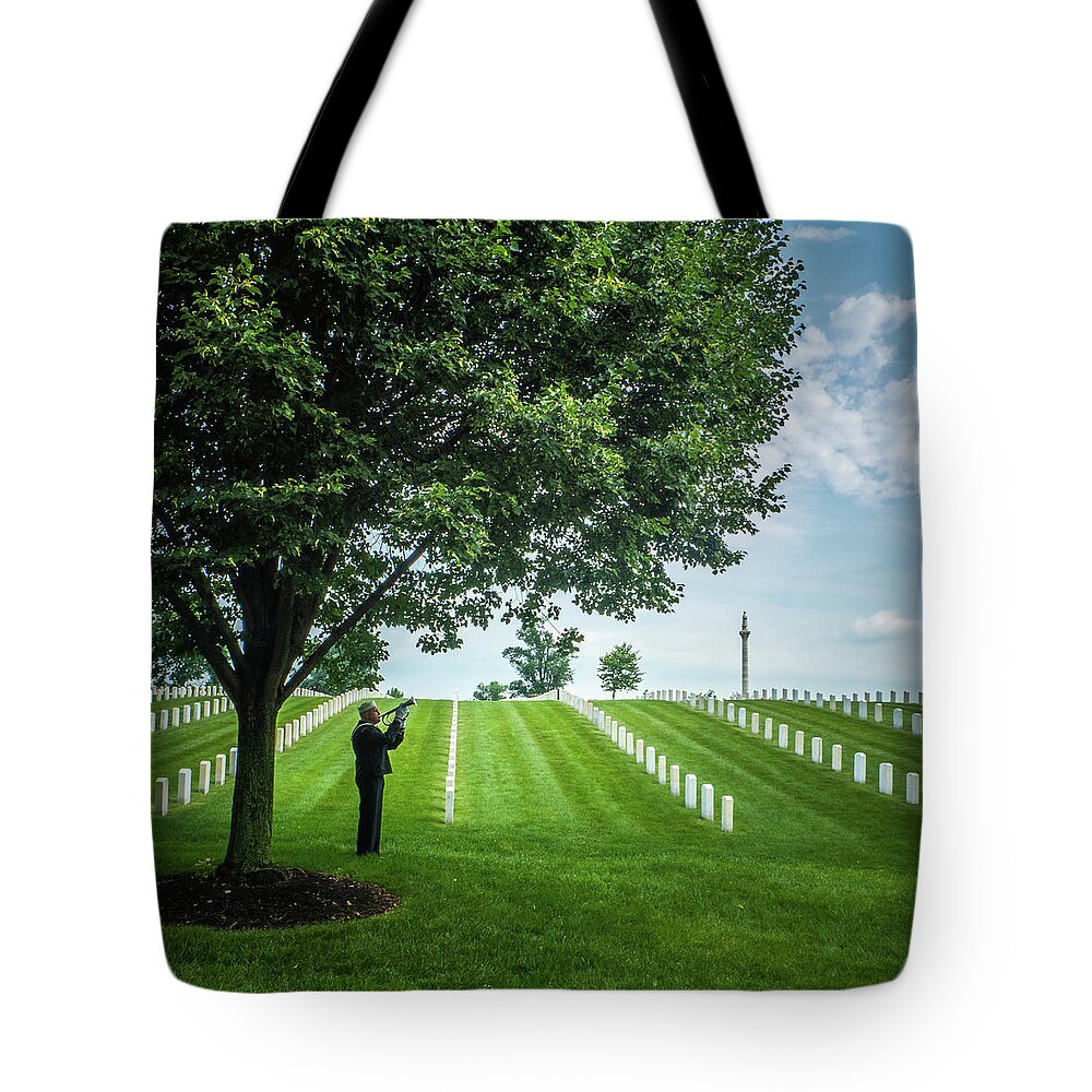 Taps Tote Bag featuring the photograph Taps Color by Al Harden