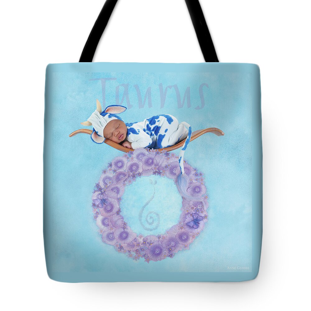 Zodiac Tote Bag featuring the photograph Taurus by Anne Geddes