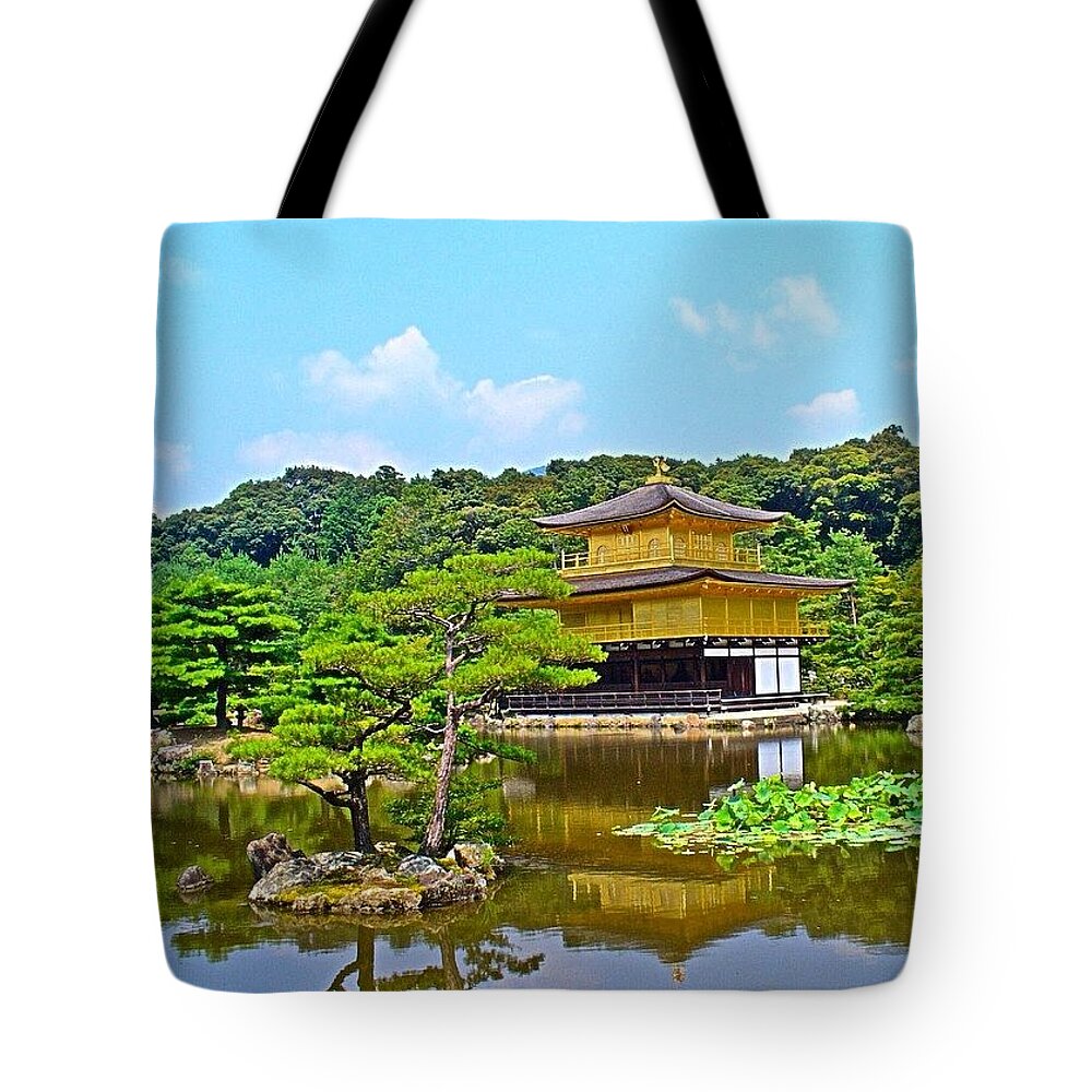 Beautiful Tote Bag featuring the photograph #tbt Wish I Was Back In #kyoto #japan by Austin Tuxedo Cat