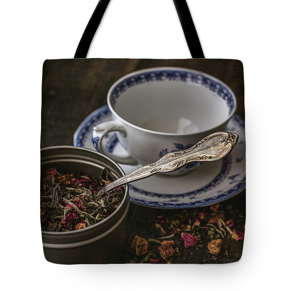 Tea Tote Bag featuring the photograph Tea Time 8529 by Teresa Wilson