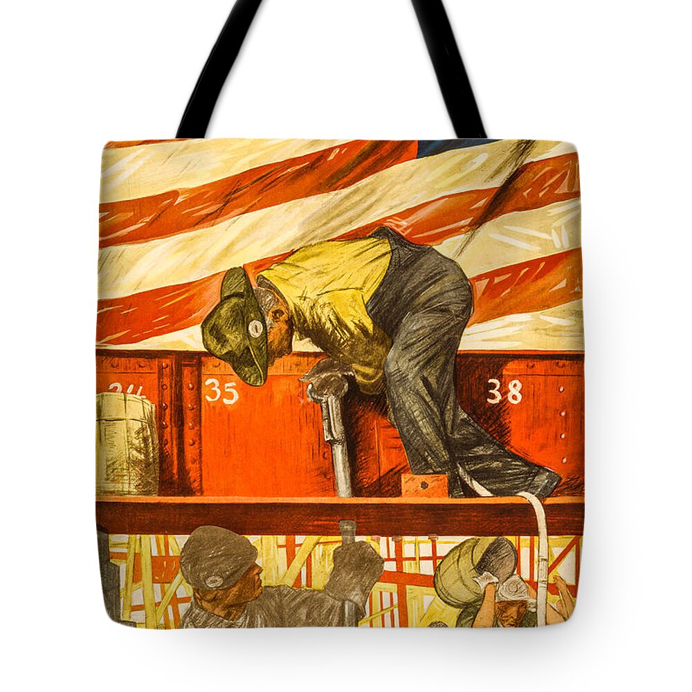 4th Of July Tote Bag featuring the digital art Teamwork Wins by David Letts