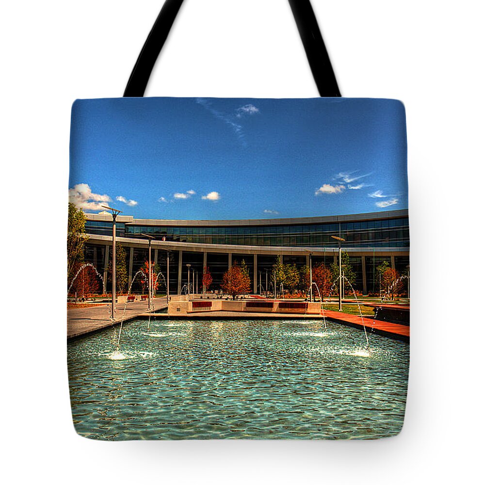 Centurylink Tote Bag featuring the photograph Technology Center of Excellence by Ester McGuire
