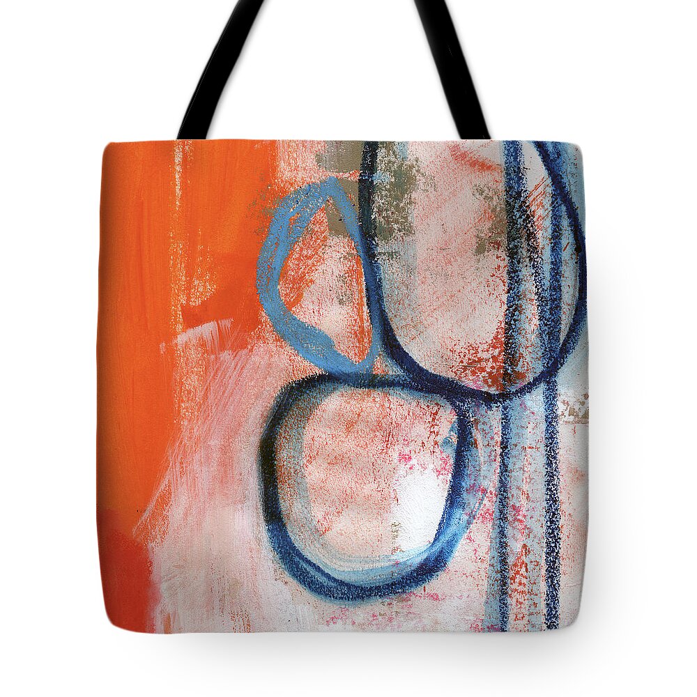 Contemporary Abstract Tote Bag featuring the painting Tender Mercies by Linda Woods
