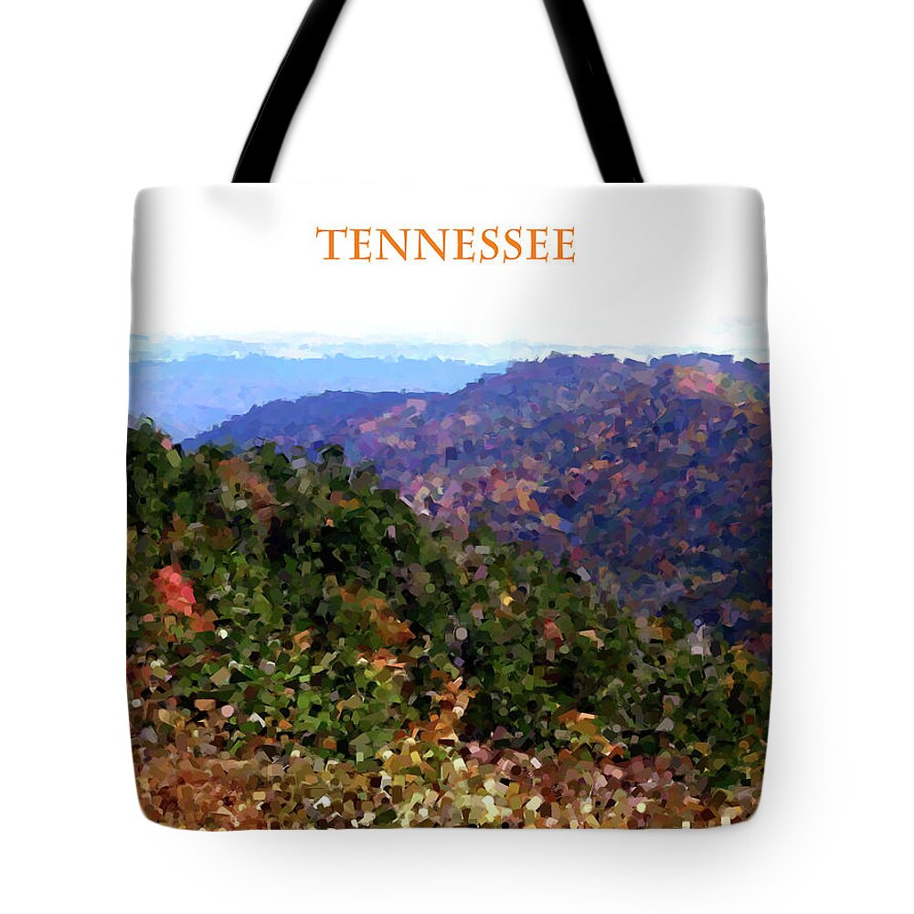 Tennessee Tote Bag featuring the digital art Tennessee by Phil Perkins