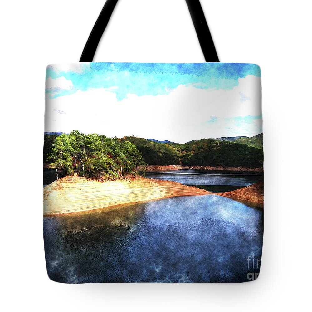 Tennessee Tote Bag featuring the photograph Tennessee Reservoir by Phil Perkins