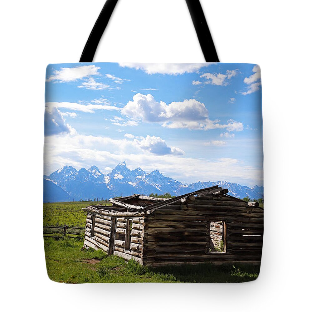 Tetons Tote Bag featuring the photograph Tetons View by Jean Clark